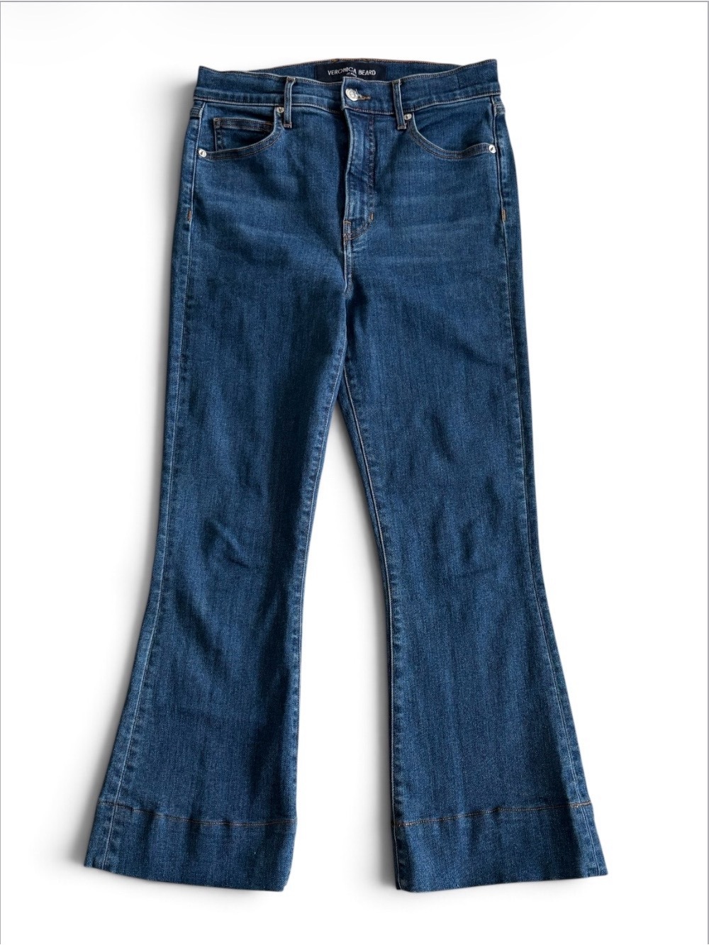 Veronica Beard Carson Ankle Flare High 
Rise Size 28 Boho Festival Flare